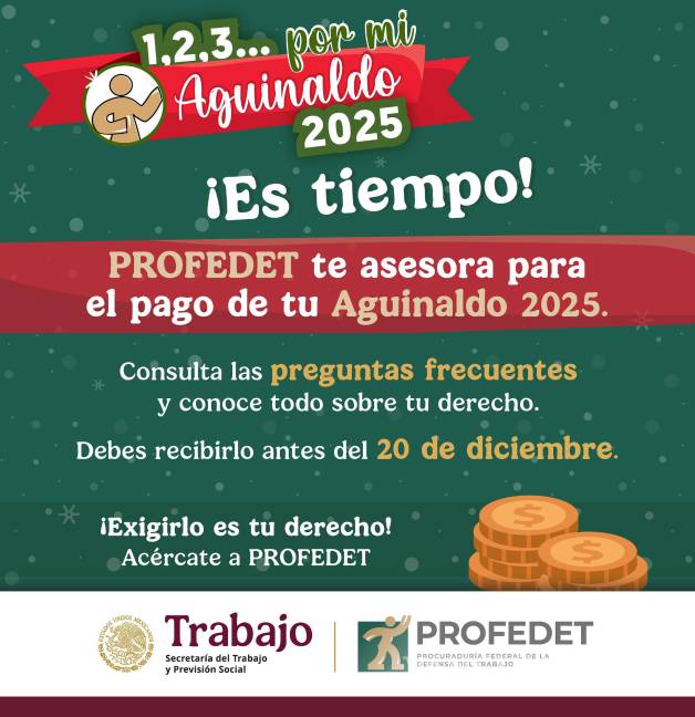 $!¿Se pagan impuestos del aguinaldo? Esto dice la ley y lo que debe saber el trabajador en 2025