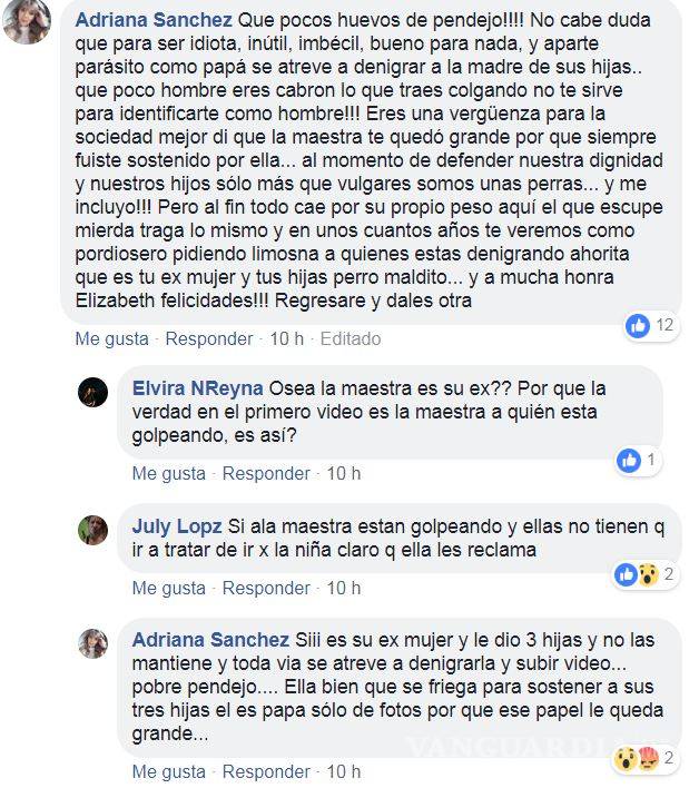 $!Difunden video de maestra peleando afuera de kinder de Saltillo