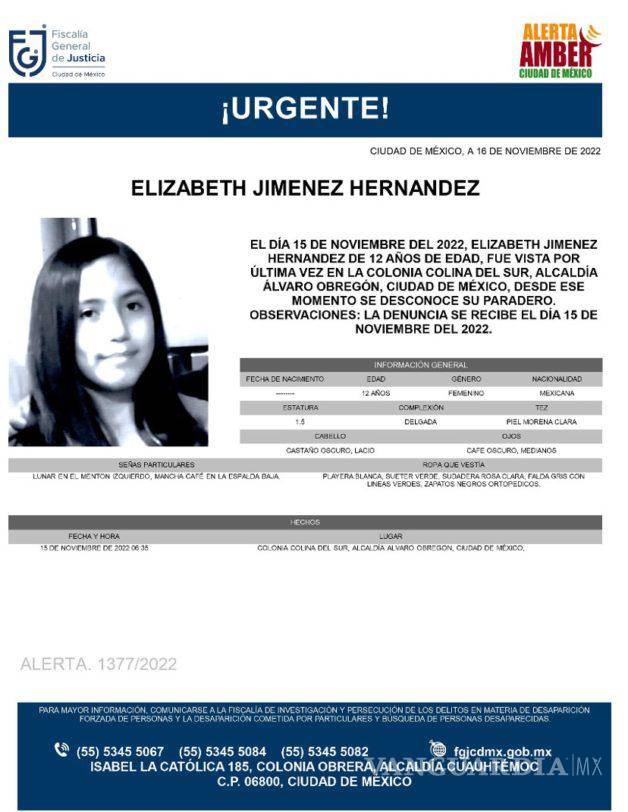 $!Desaparecen cuatro niñas en 3 días en la Álvaro Obregón; Lía Limón exige seguridad a gobierno de CDMX