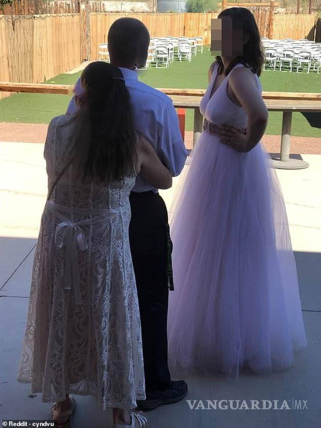 $!Mujer fue a la boda de su hijo vestida de blanco, le llueven críticas