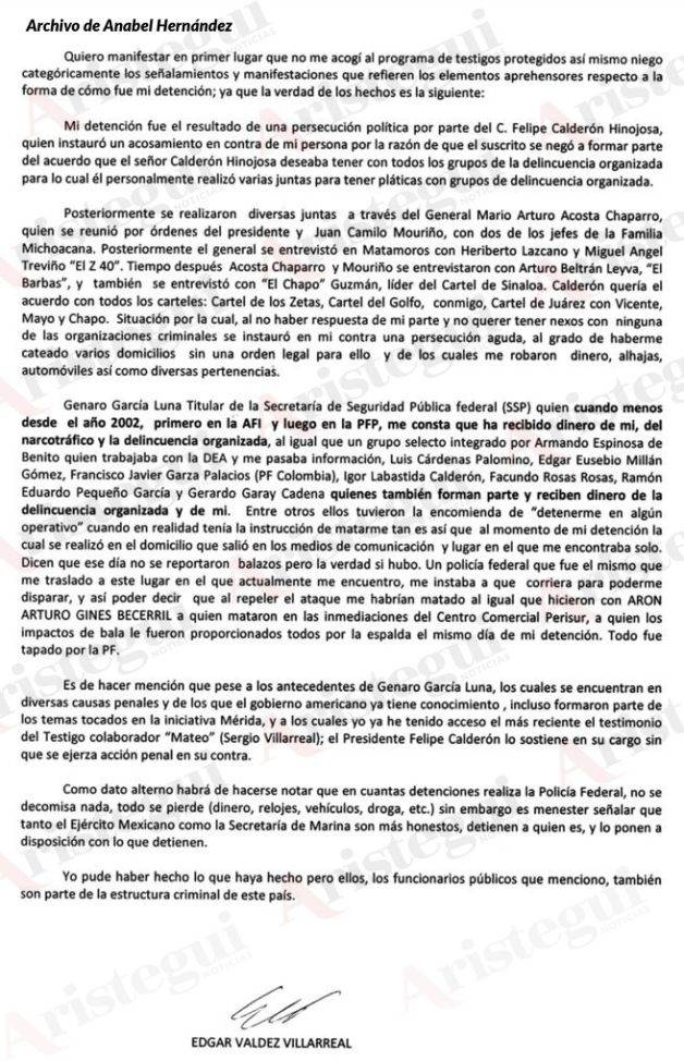 $!'La Barbie' trabajaba como informante de la DEA y el FBI... fue testigo de corrupción de funcionarios del gobierno de Calderón