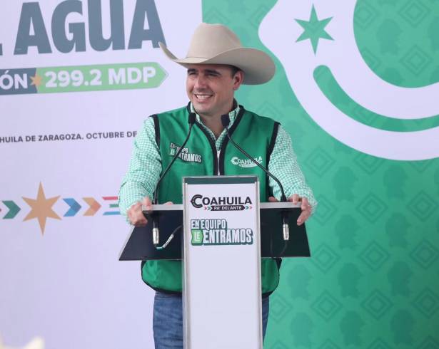 El gobernador de Coahuila durante su paso por la Región Centro, señaló que el pago de la garantía es la “señal celestial” que definirá el futuro de AHMSA.
