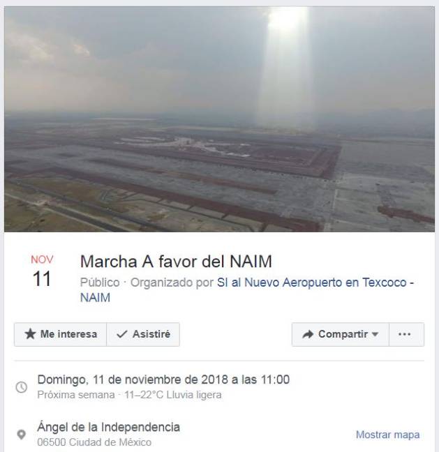 #ConsignasParaLaMarchaFifí, el hashtag contra los defensores del NAIM