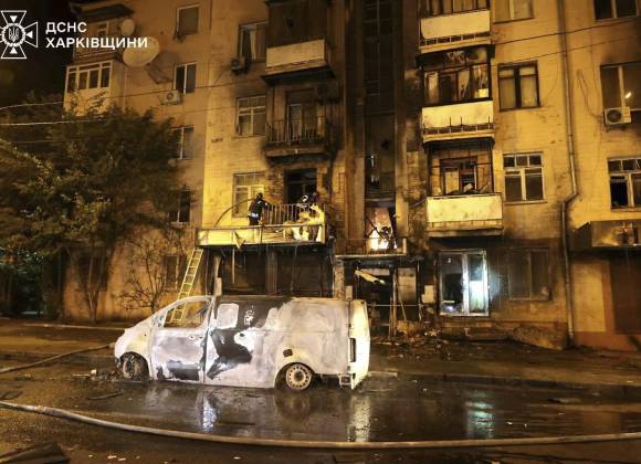 Registran 47 heridos tras ataque ruso con drones en Járkiv, Ucrania