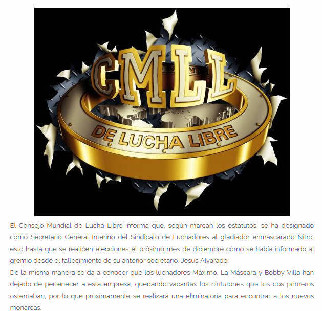 $!CMLL despide a Máximo y La Máscara por destrozar el auto de su compañero