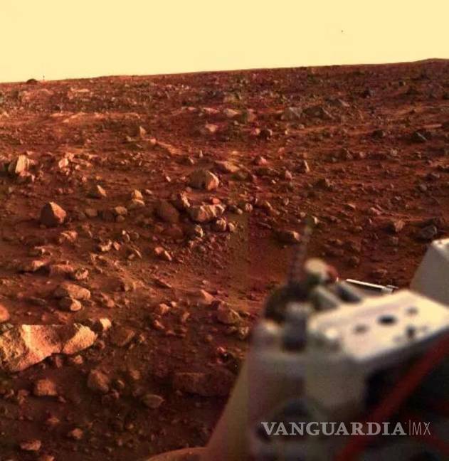 $!Esta imagen del Viking 1 es una de las primeras imágenes de una puesta de sol vista desde la superficie de Marte.