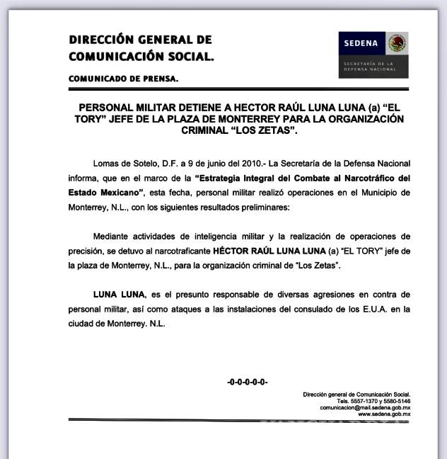 $!Narco nómina incluye a Adrián de la Garza y colaboradores suyos en 2009