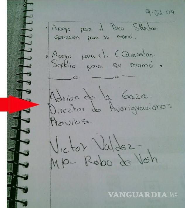 $!Narco nómina incluye a Adrián de la Garza y colaboradores suyos en 2009