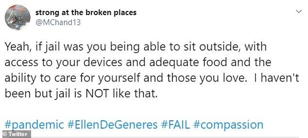 $!A Ellen DeGeneres ‘le llueve’ en Twitter tras decir que por el aislamiento se sentía ‘como en la cárcel’