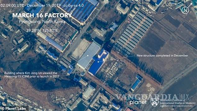 $!Muestran aumento de actividad en fábrica de armas de Corea del Norte; Kim Jong-un sorprendería en Navidad a Trump