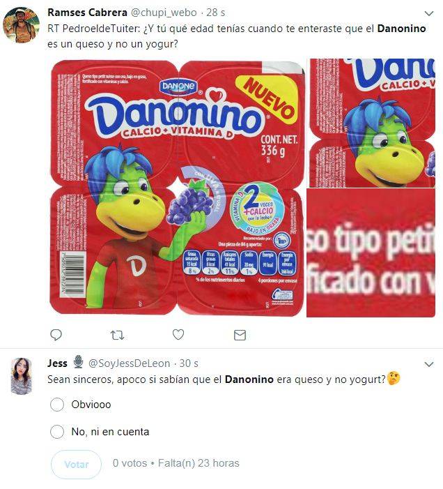 $!Danonino es queso, no yogurt... y usuarios de las redes sociales enloquecen al descubrirlo