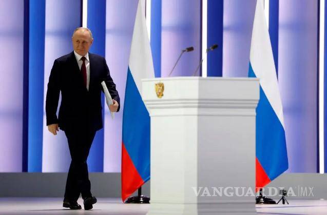 $!El presidente ruso, Vladimir Putin, llega para dar su discurso anual sobre el estado de la nación en Moscú, Rusia, el 21 de febrero de 2023