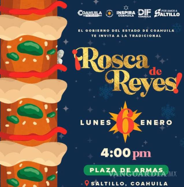 $!Niños y niñas disfrutarán de una jornada inolvidable con la presencia de los Reyes Magos en el evento de la Rosca de Reyes en Saltillo.