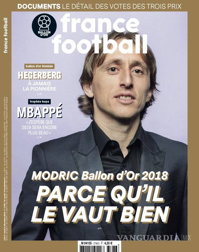 $!Ni Cristiano Ronaldo, ni Lionel Messi, ¡Luka Modric es el ganador del Balón de Oro!