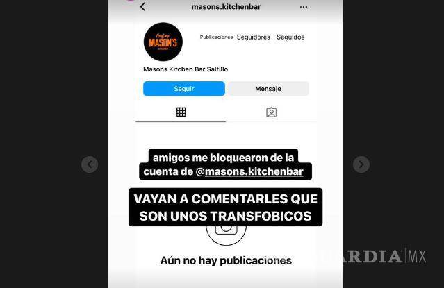 $!Camila expuso una captura de pantalla donde mostró que la respuesta del centro nocturno únicamente fue bloquearla de la cuenta de Instagram.