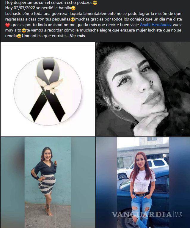 $!Familiares y amigos lamentan muerte de Anahí Hernández. Envían mensaje de condolencia y exigen que se haga justicia.