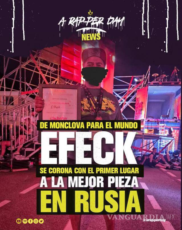 $!Con un día y medio de trabajo, Efeck creó la pieza que lo hizo ganador