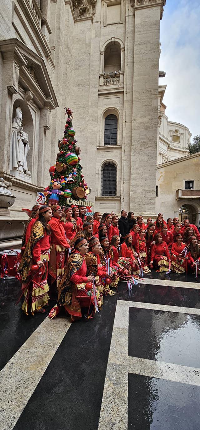 $!Los matlachines se hicieron presentes con su danza.