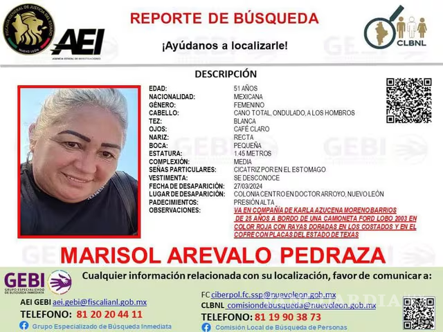 $!Marisol Arévalo Pedraza
