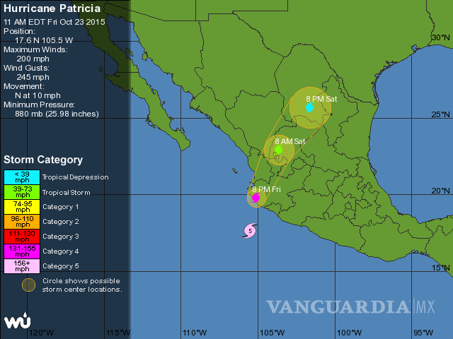 $!'Patricia' pone en alerta a Coahuila