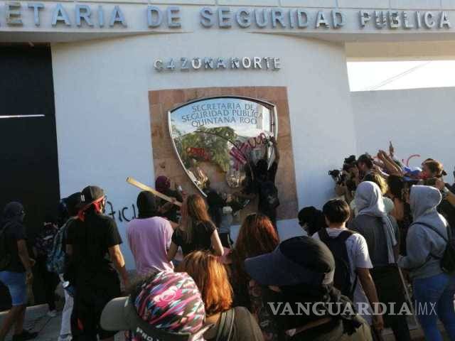 $!Feministas de Quintana Roo se deslindan de manifestación en Cancún