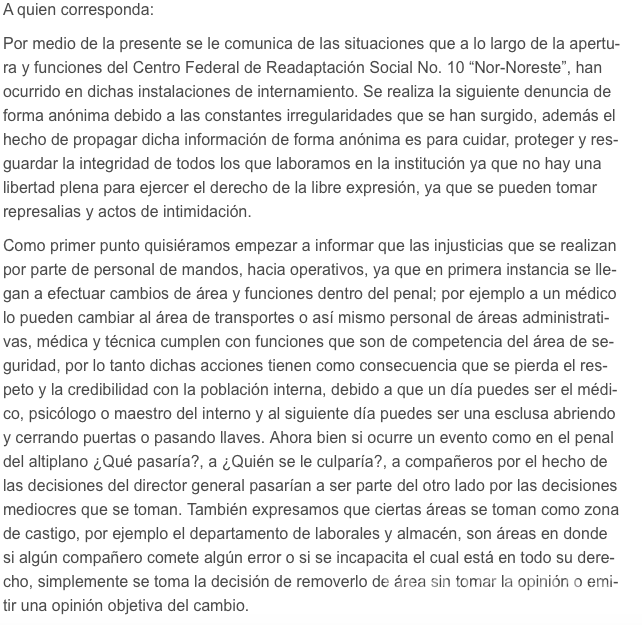$!Estaba latente riesgo de fuga de reos en penal federal de Monclova