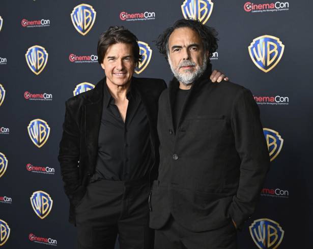 LAS VEGAS, NEVADA - APRIL 14: (L-R) Tom Cruise and Alejandro González Iñárritu attend CinemaCon 2026 - Warner Bros. Pictures invites you to “The Big Picture” a special presentation of its upcoming slate at The Dolby Colosseum at Caesars Palace during CinemaCon, the official convention of Cinema United, on April 14, 2026, in Las Vegas, Nevada. (Photo by Bryan Steffy/Getty Images for CinemaCon)