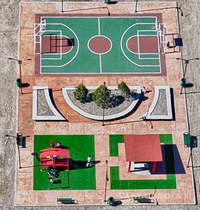 $!Se entregó un nuevo complejo deportivo y recreativo en el ejido Mesillas.