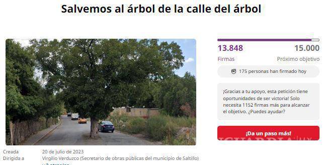 $!La petición en la plataforma Change.org rindió frutos.