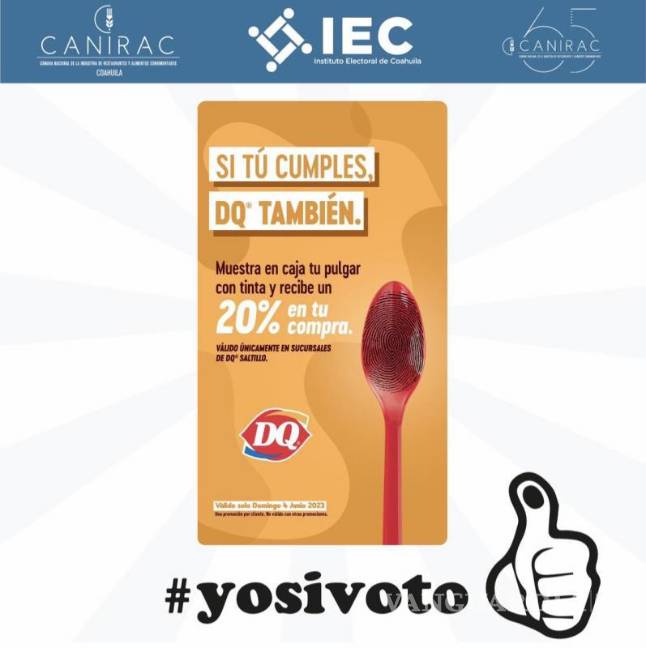 $!Restaurantes y museos incentivan el voto en Saltillo con promociones y descuentos