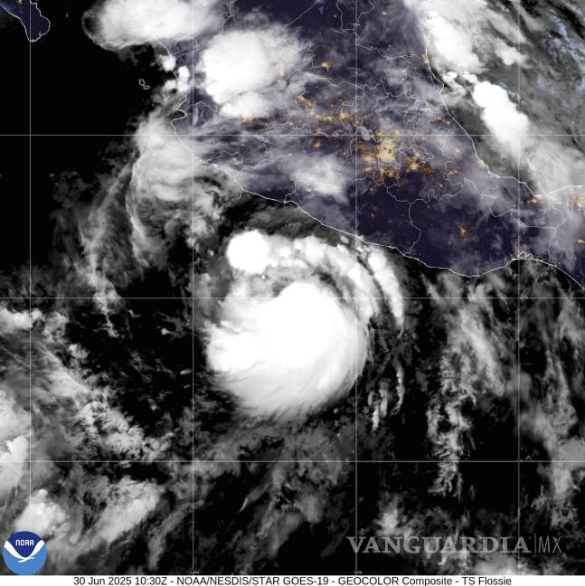 $!Imagen satelital muestra a la tormenta tropical Flossie. Privatizar las agencias meteorológicas ha sido durante mucho tiempo un objetivo de los republicanos-