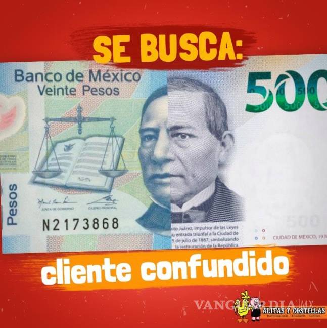 $!VIDEO: Cliente 'confunde' billete de 500 pesos con uno de 20 y deja muy buena propina en Saltillo