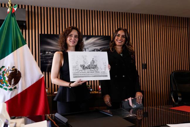 La alcaldesa de Cuauhtémoc y la presidenta de la Comunidad de Madrid sostuvieron un encuentro privado en la demarcación.