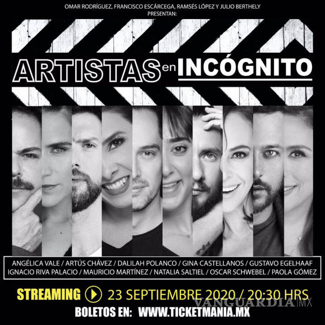 $!'Artistas en Incógnito', un juego colectivo de monólogos en streaming