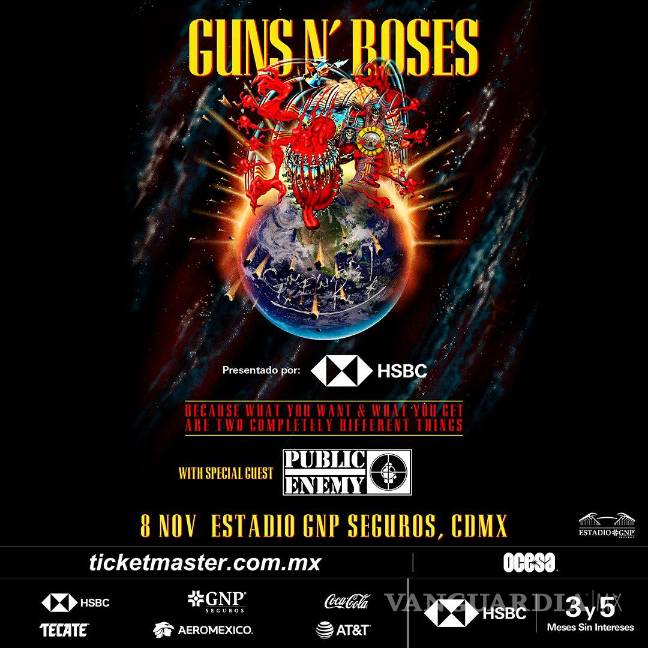 $!Bienvenidos a la jungla... de México: Guns N’ Roses tendrá concierto en CDMX