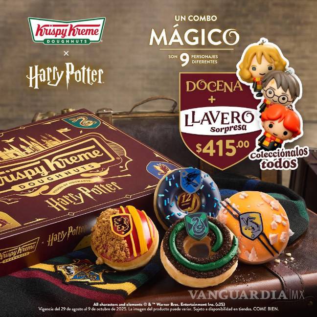 $!¡Harry Potter llega a Krispy Kreme en forma de donas! Así puedes conseguirlas en México