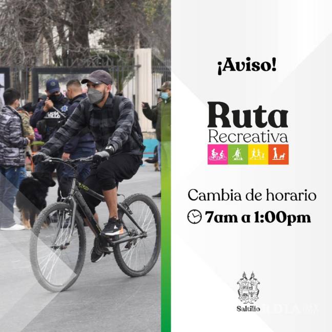 $!Ruta Recreativa de Saltillo cambia de horario a partir de este domingo