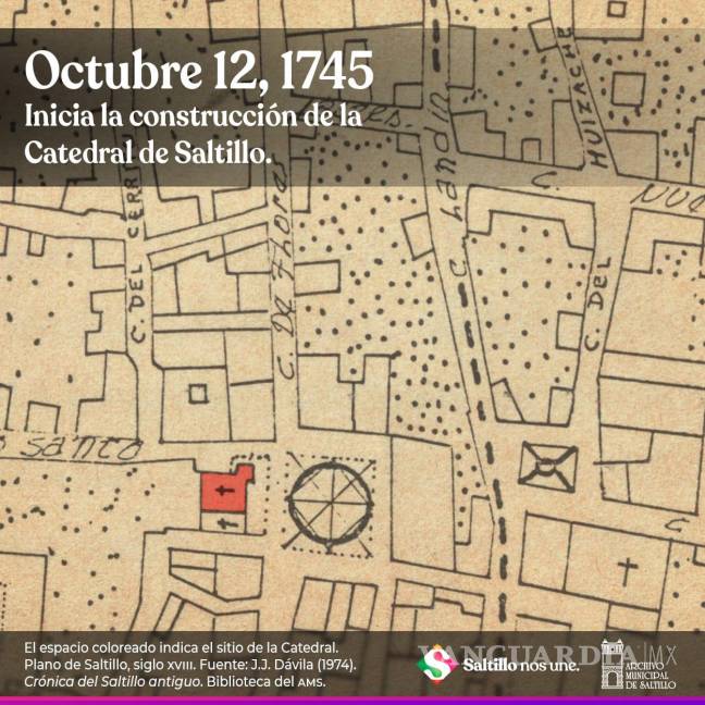 $!Hace 277 años colocaron la primera piedra de la Catedral de Saltillo