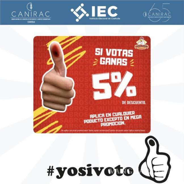 $!Restaurantes y museos incentivan el voto en Saltillo con promociones y descuentos