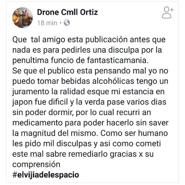 $!Luchador mexicano sube 'borracho' al ring en Japón