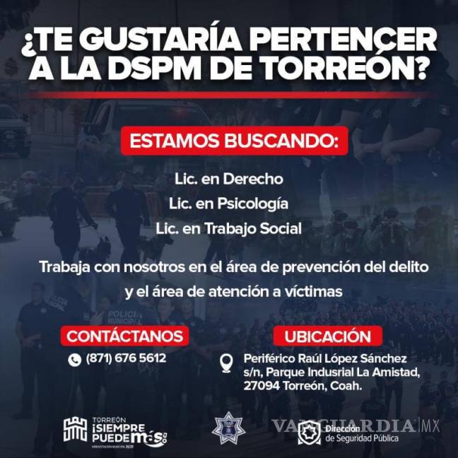 $!Las nuevas vacantes permitirán ampliar la presencia de las Unidades de Atención a Víctimas y la Unidad de Violencia Familiar y de Género.