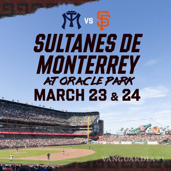 $!El Oracle Park será sede del histórico duelo entre Sultanes de Monterrey y los Giants de San Francisco, previsto para marzo de 2026 en plena pretemporada de Grandes Ligas.