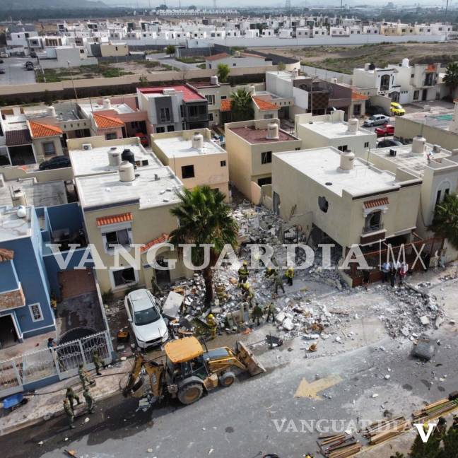 $!Imagen actual tras el derrumbe de la vivienda.
