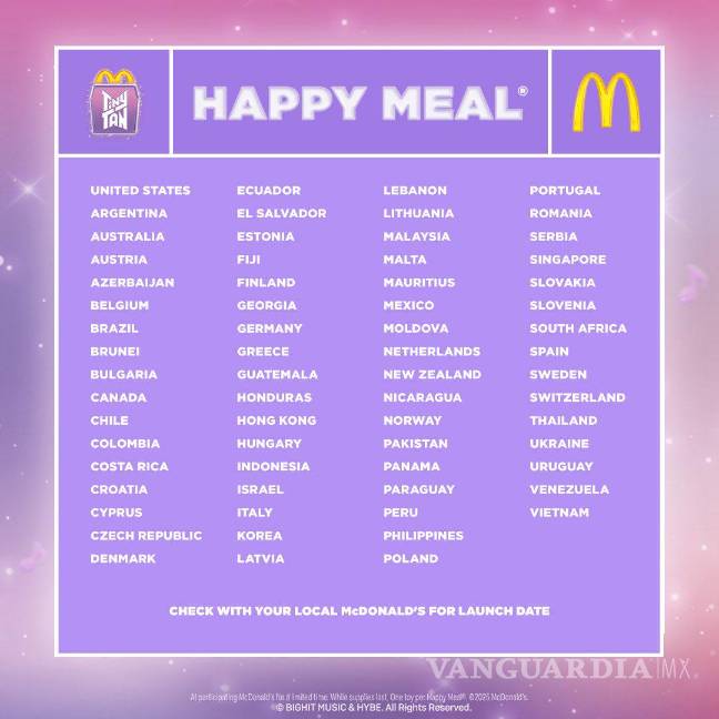 $!McDonald’s anuncia la llegada de la Cajita Feliz de BTS a México con los personajes TinyTan