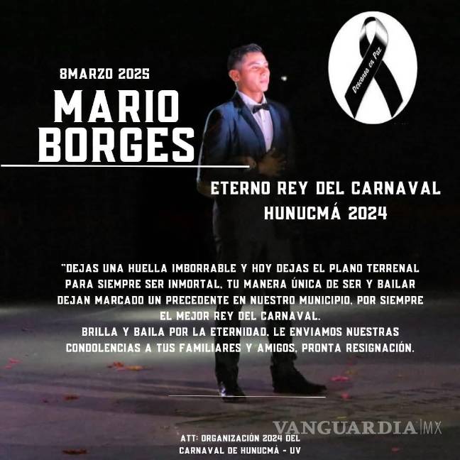 $!Publicación en memoria de Mario Borges, quien falleció el 8 de marzo