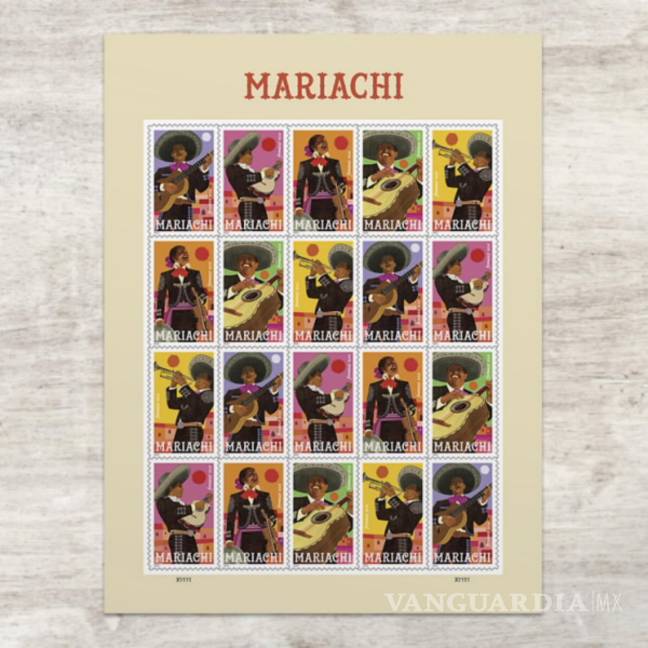 $!Una muestra una serie especial de estampillas de mariachis diseñadas por el artista Rafael López.