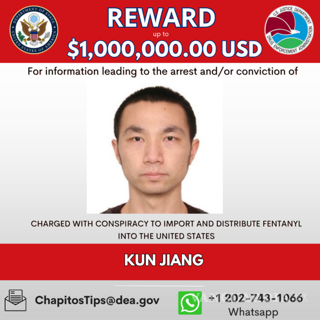 $!Ficha de recompensa de Kun Jiang.