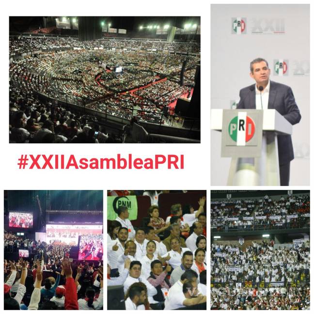 $!'México gana cuando gana el PRI', Peña Nieto clausura la XXII Asamblea del tricolor
