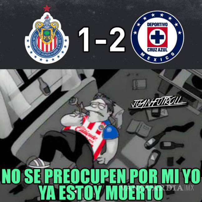 $!Los memes de la derrota de Chivas ante Cruz Azul