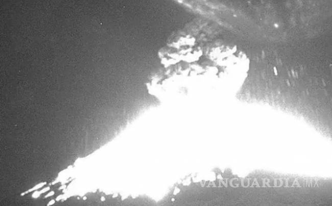 $!Violenta erupción del Popocatépetl (fotogalería)